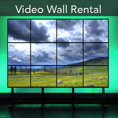 Video walls and jumbotron rentals